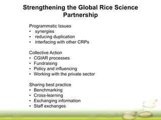 IRRI-AFRICARICE-CIAT MEETINGS