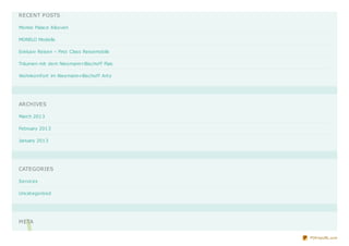 RECENT POSTS

Morelo Palace Alkoven

MORELO Modelle

Exklusiv Reisen – First Class Reisemobile

Träumen mit dem Niesmann+Bischoff Flair.

Wohnkomfort im Niesmann+Bischoff Art o




ARCHIVES

March 2013

February 2013

January 2013




CATEGORIES

Services

Uncat egorized




M ETA


                                            PDFmyURL.com
 