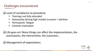 Milk safety and child nutrition: Impacts of the MoreMilk project’s training scheme for informal dairy vendors