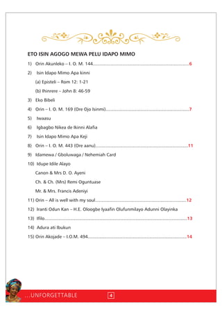 1st Year Memorial Service of Mrs Funmilayo Adunni OLAYINKA