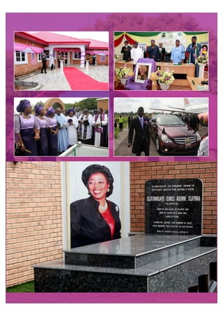 1st Year Memorial Service of Mrs Funmilayo Adunni OLAYINKA