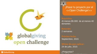 GlobalGiving Online Fundraising Workshop Powerpoint_spanish