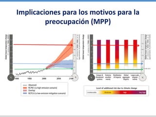 Implicaciones para los motivos para la
preocupación (MPP)
 