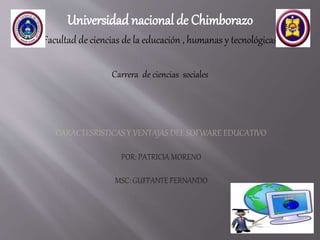 Universidad nacional de Chimborazo
Facultad de ciencias de la educación , humanas y tecnológicas
Carrera de ciencias sociales
 