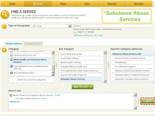 *Substance Abuse
      Services
 