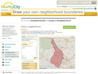 Draw your own neighborhood boundaries
 