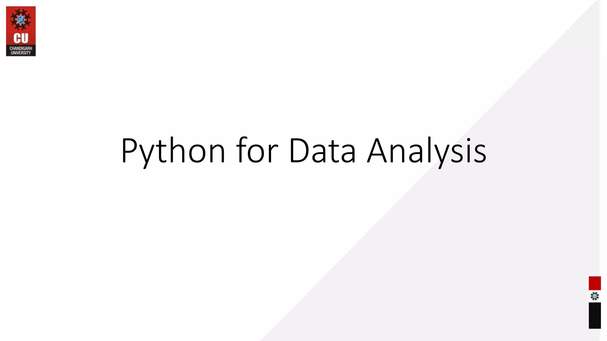 Python for Data Analysis
 