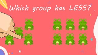 Which group has LESS?