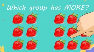 Which group has MORE?