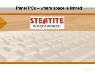 Panel PCs – where space is limited

 