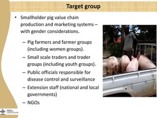 More pork by and for the poor: Catalyzing emerging smallholder pig value chains in Uganda for food security and poverty reduction
