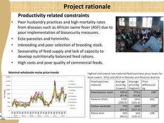 More pork by and for the poor: Catalyzing emerging smallholder pig value chains in Uganda for food security and poverty reduction
