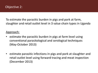 More pork and less parasites: A farm to fork approach for assessment and management of pork meat associated diseases in Uganda