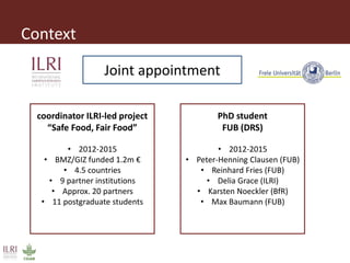 More pork and less parasites: A farm to fork approach for assessment and management of pork meat associated diseases in Uganda