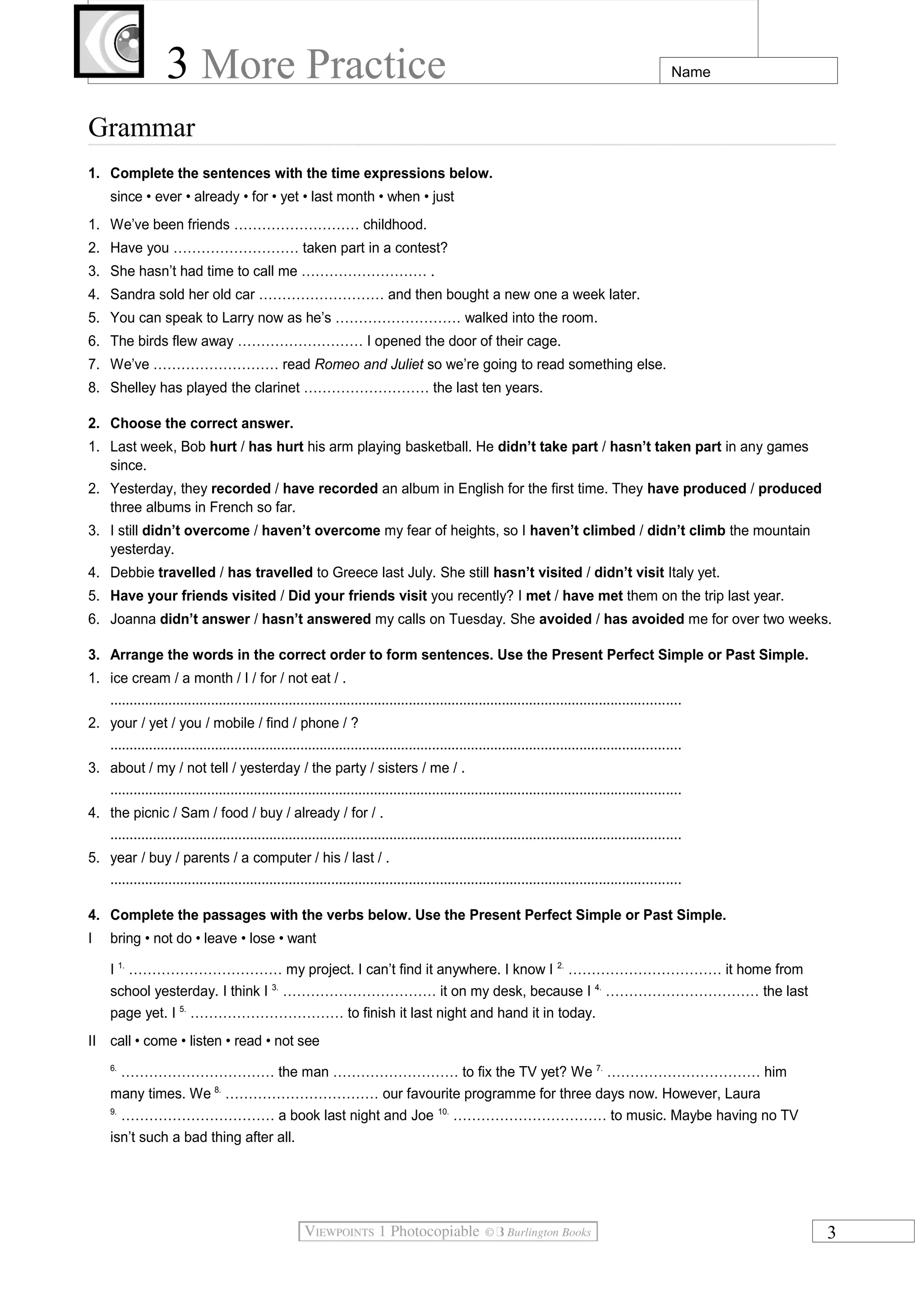 More practice unit 3 | DOC