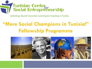 Unlocking Social Innovation and Impact Investing in Tunisia

“More Social Champions in Tunisia!”
Fellowship Programme

 