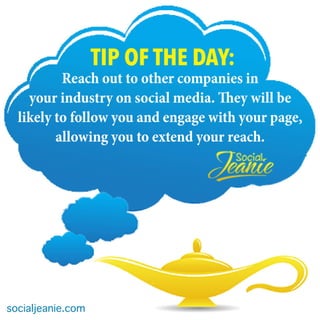 More Social Jeanie Tips of the Day