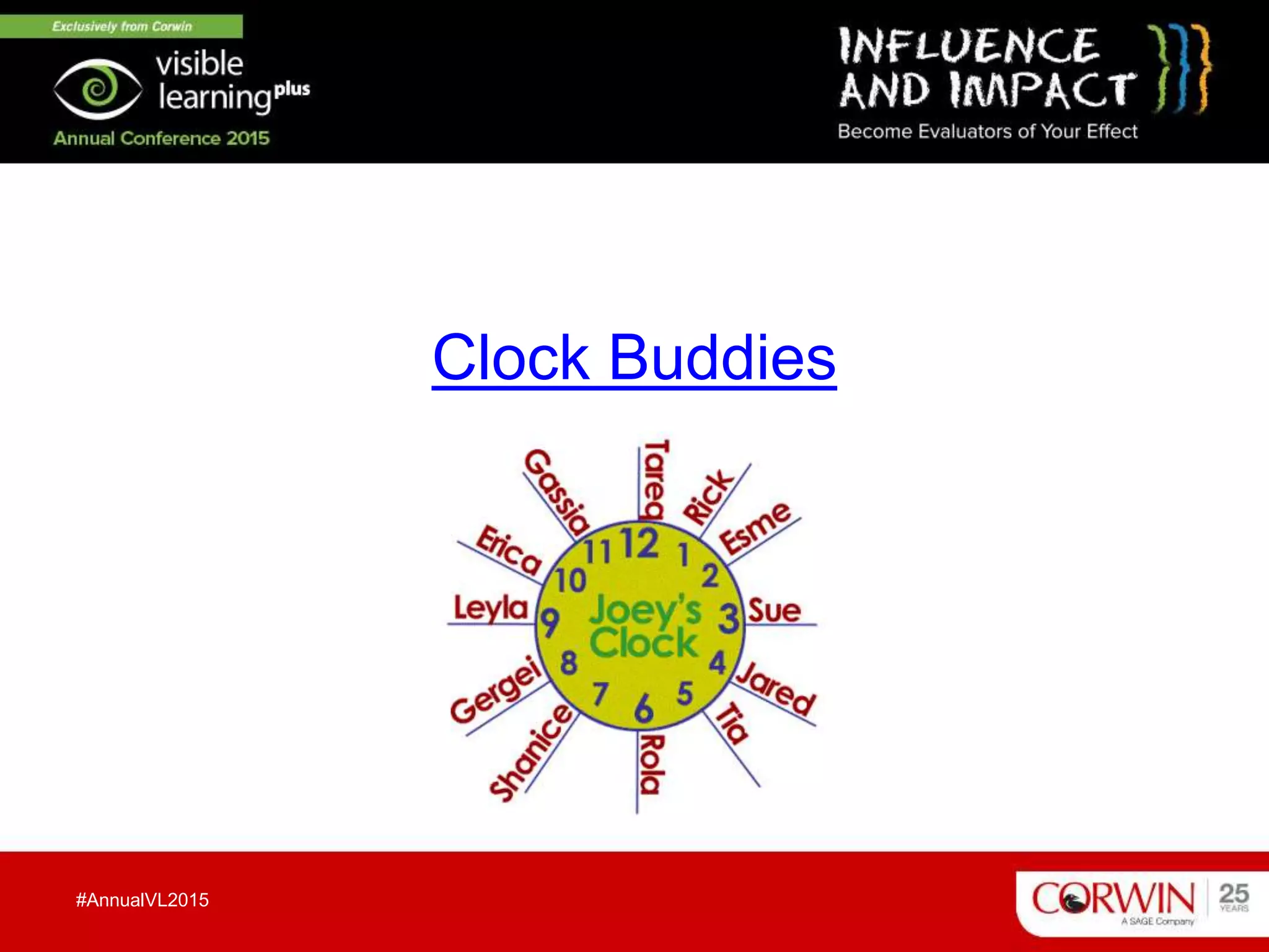 Clock Buddies
#AnnualVL2015
 