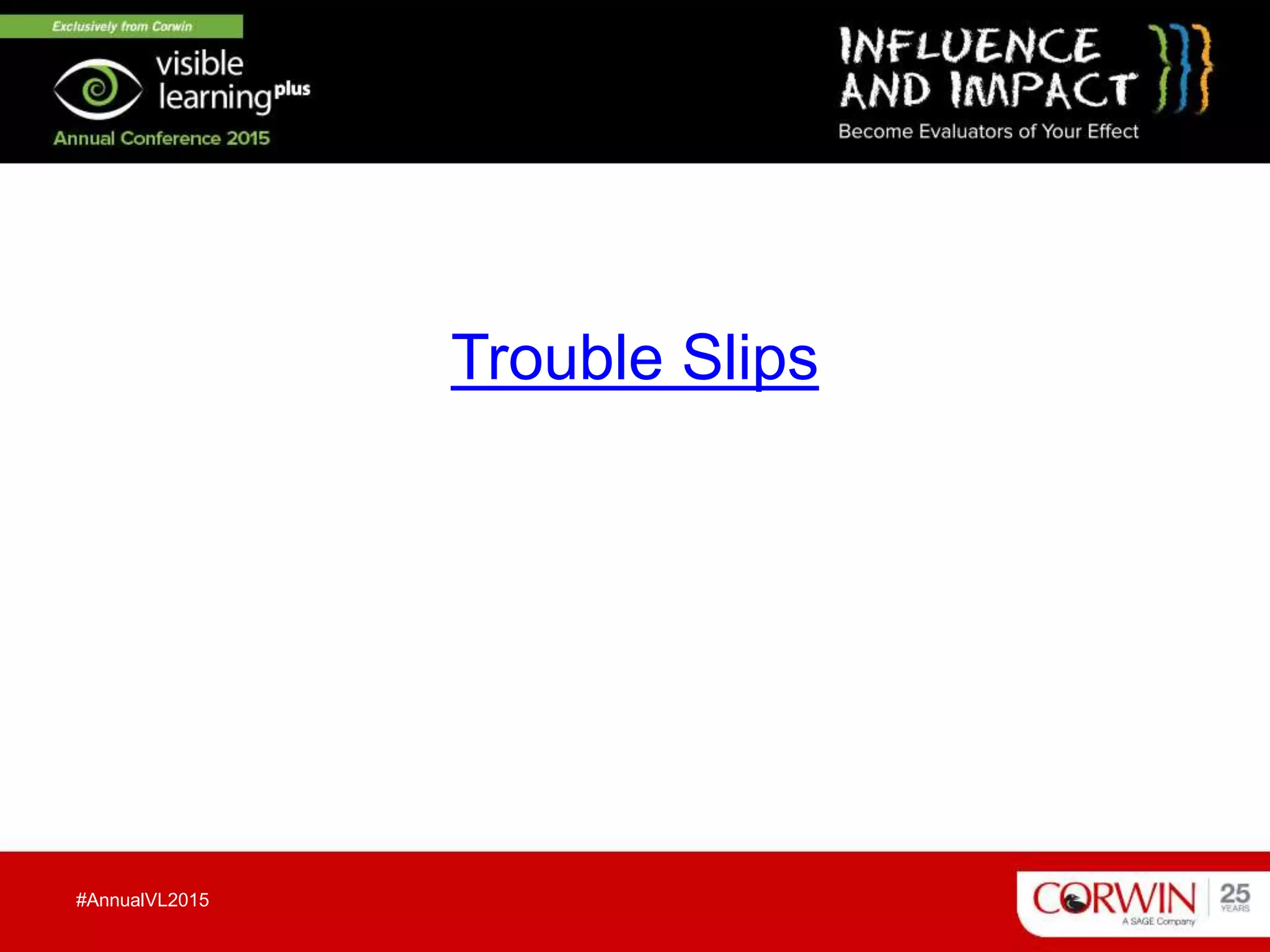 Trouble Slips
#AnnualVL2015
 