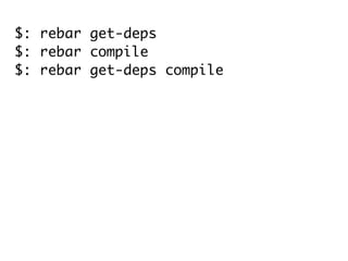 $: rebar get-deps
$: rebar compile
$: rebar get-deps compile
 