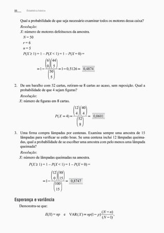 Morettin   estatistica básica, probabilidade