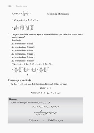 Morettin   estatistica básica, probabilidade