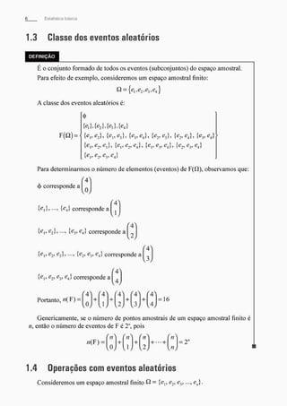 Morettin   estatistica básica, probabilidade