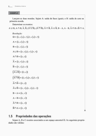 Morettin   estatistica básica, probabilidade