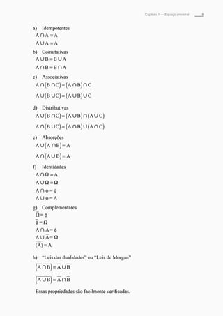 Morettin   estatistica básica, probabilidade