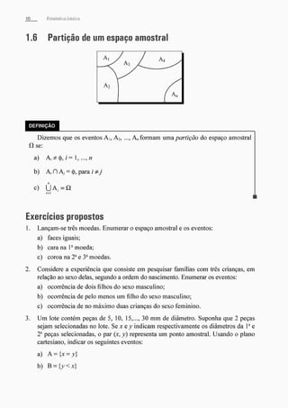 Morettin   estatistica básica, probabilidade