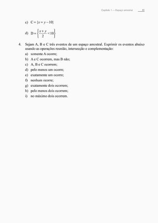 Morettin   estatistica básica, probabilidade