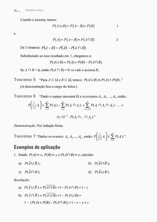 Morettin   estatistica básica, probabilidade