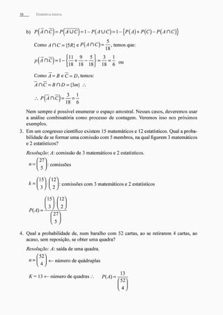 Morettin   estatistica básica, probabilidade