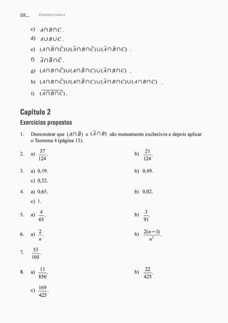 Morettin   estatistica básica, probabilidade