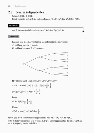 Morettin   estatistica básica, probabilidade
