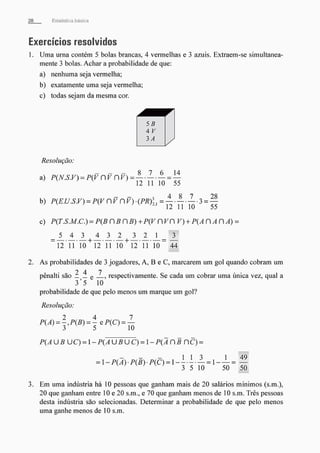 Morettin   estatistica básica, probabilidade