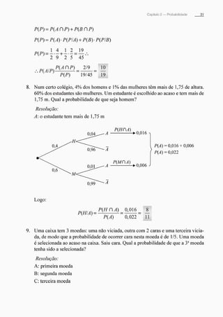 Morettin   estatistica básica, probabilidade
