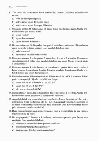 Morettin   estatistica básica, probabilidade