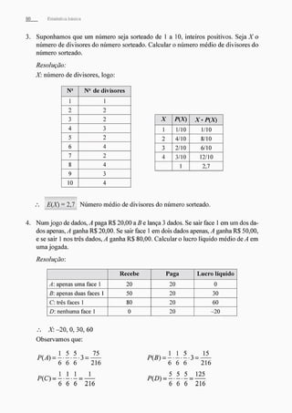 Morettin   estatistica básica, probabilidade