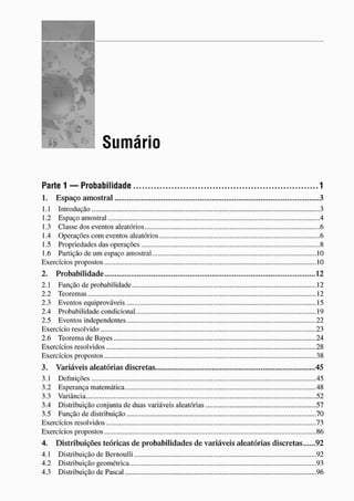 Morettin   estatistica básica, probabilidade