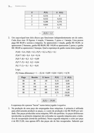Morettin   estatistica básica, probabilidade