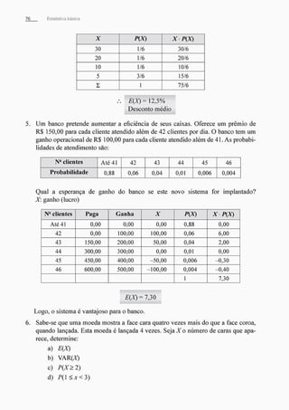 Morettin   estatistica básica, probabilidade