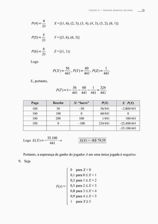 Morettin   estatistica básica, probabilidade