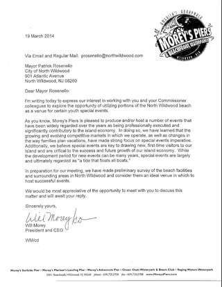 March 19 Letter from Will Morey