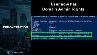 CONFIDENTIAL INFORMATION
DEMONSTRATION
25
User now has
Domain Admin Rights.
 