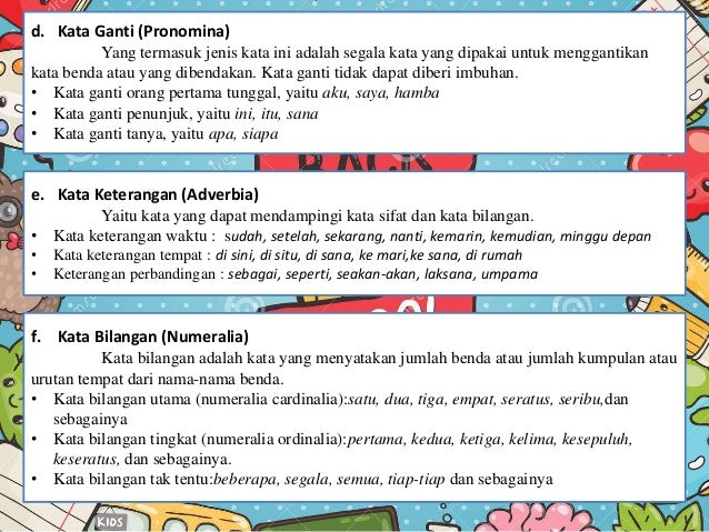 Morfem 10 Kategori Kata 4 Kategori Kata Menurut Gorys Keraf