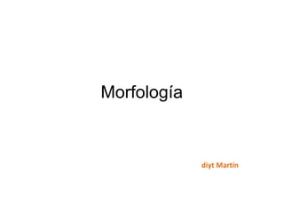 Morfología
diyt Martín
 