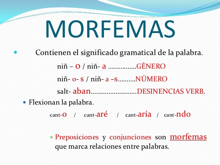 Morfología léxica