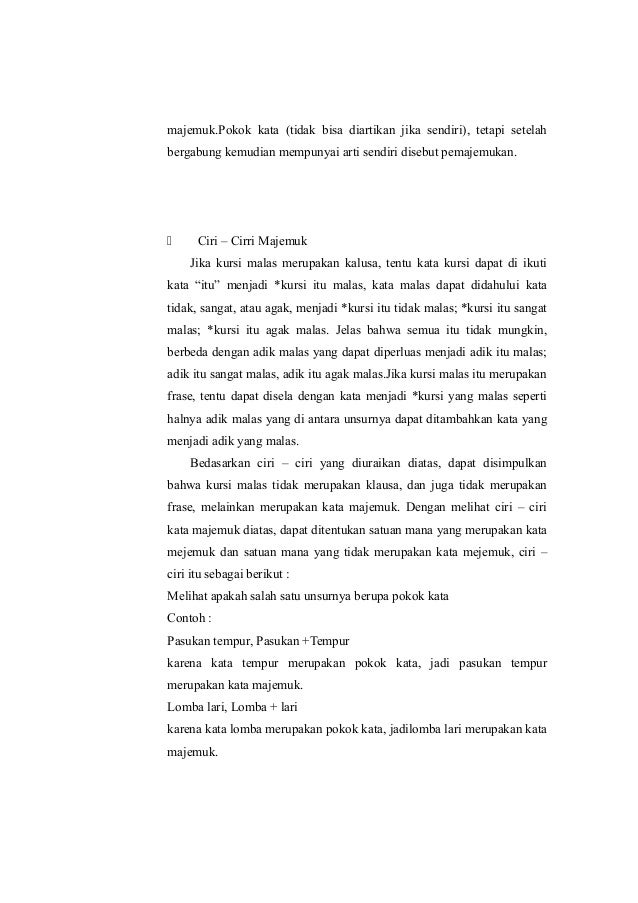 Morfologi Bahsa Indonesia