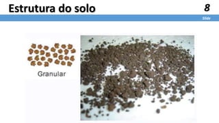 8
Slide
Estrutura do solo
 